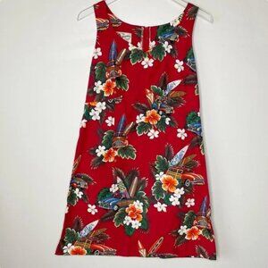 Hilo Hattie Knee Length A-line Dress Vintage Car Surfboard Print Size 10